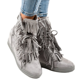 Gray sneakers H6301A-26 grey 1