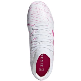 The adidas Nemeziz 18.3 Fg Jr CM8506 football boots multicolored white 1