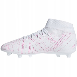 The adidas Nemeziz 18.3 Fg Jr CM8506 football boots multicolored white 2