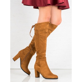 VINCEZA suede boots brown 2