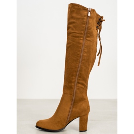 VINCEZA suede boots brown 1