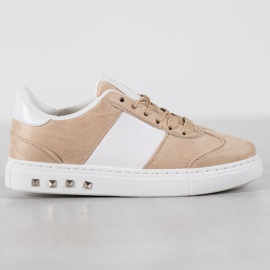 Emaks Sneakers With Rhinestones brown 1