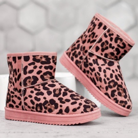 SDS Pink Mukluki In Polka dots 1