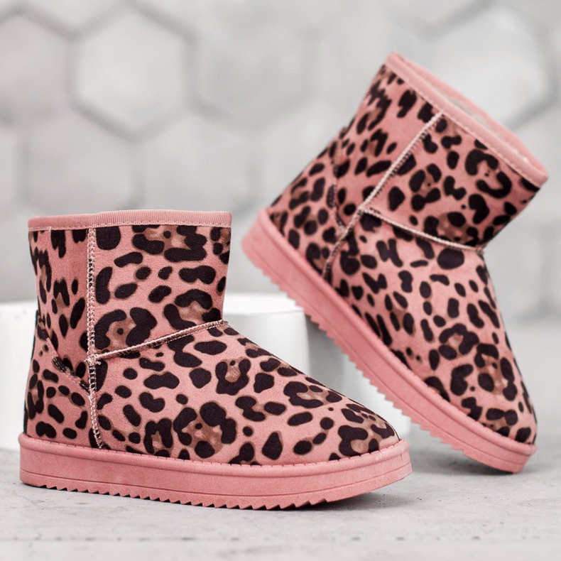 SDS Pink Mukluki In Polka dots 1