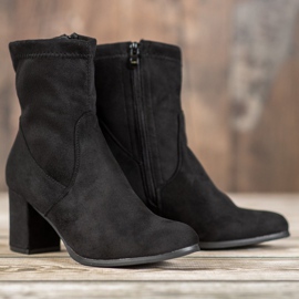 SHELOVET Black Slip-On Boots 1