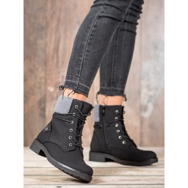 Kayla Trappers With Sheepskin black 1