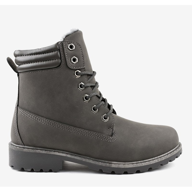 Gray insulated boots W19-32 grey 2
