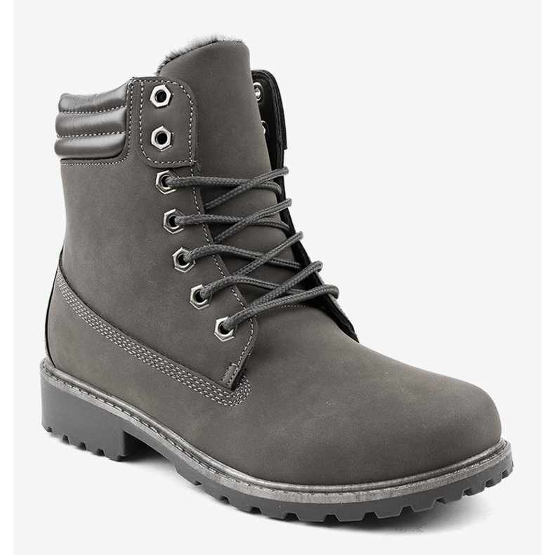 Gray insulated boots W19-32 grey 1