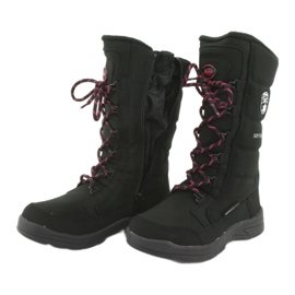 Snow boots with American Club SN12 membrane in black pink 5