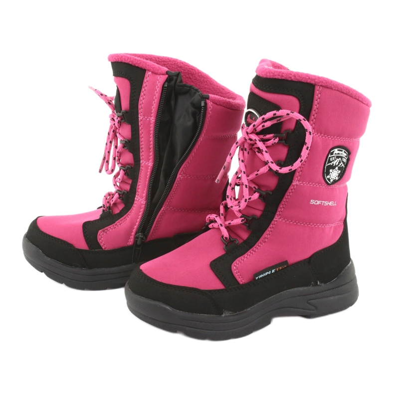 Snow boots with American club SN13 pink / black membrane 5