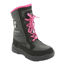 Snow boots with American club SN13 gray membrane black pink grey 1