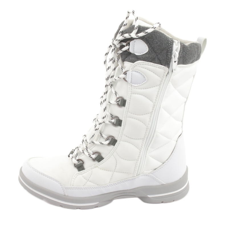 Snow boots with American Club SN08 membrane white grey 2