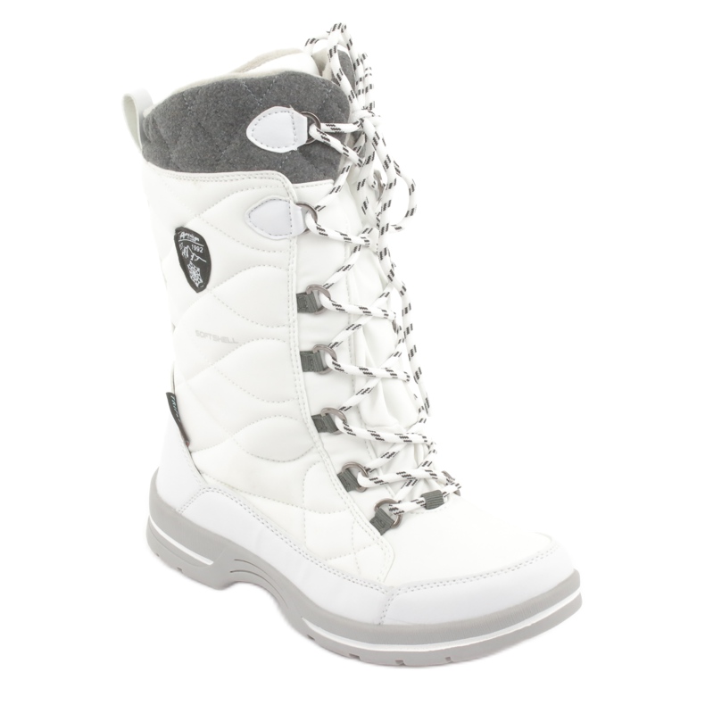 Snow boots with American Club SN08 membrane white grey 1