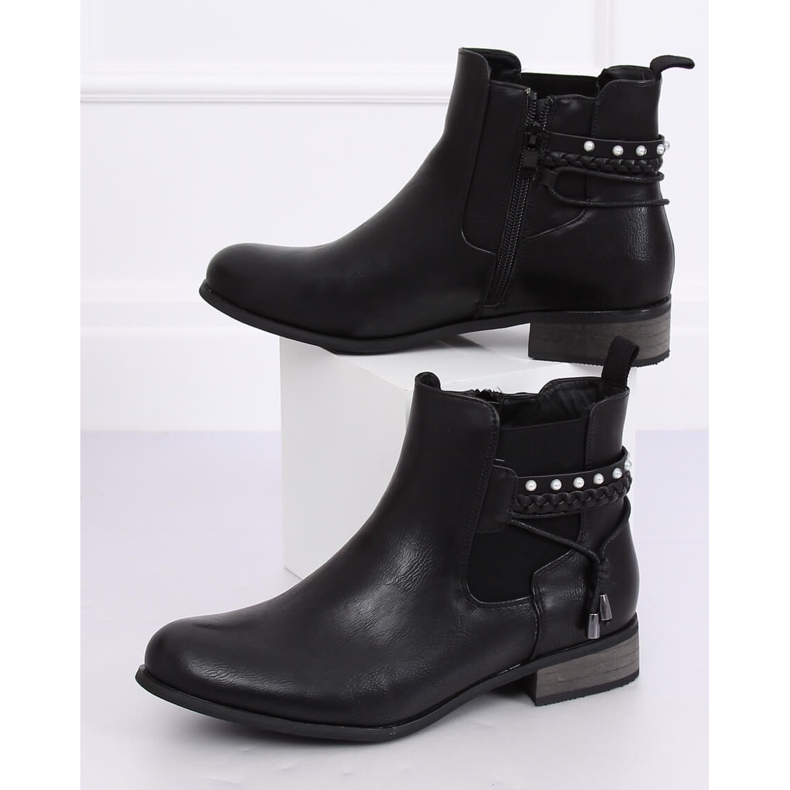 Black Chelsea boots for women 846 Black 2