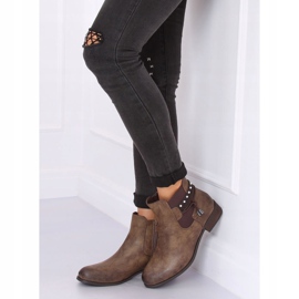 Brown Chelsea boots for women 846 Khaki 2 Brown Chelsea boots for women 846 Khaki 2