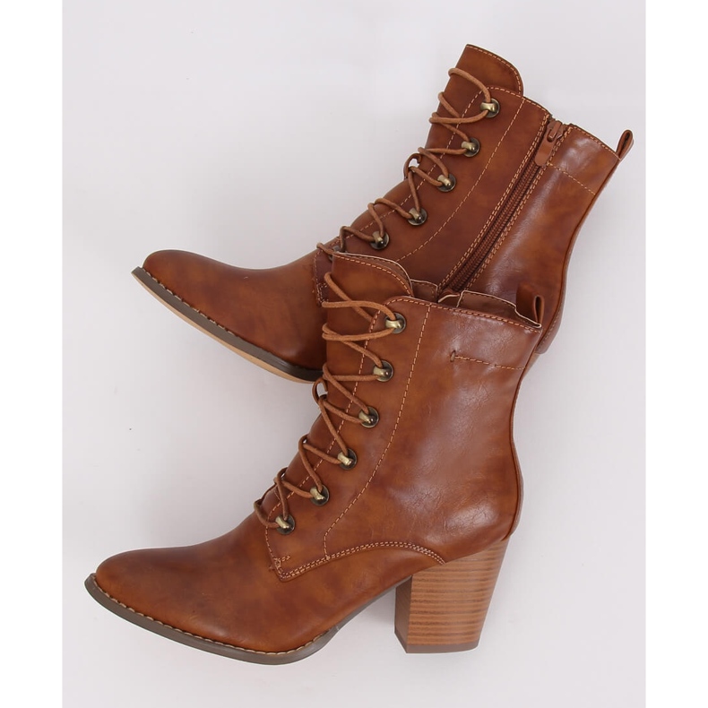 Lace-up boots camel 3698 Camel brown 1