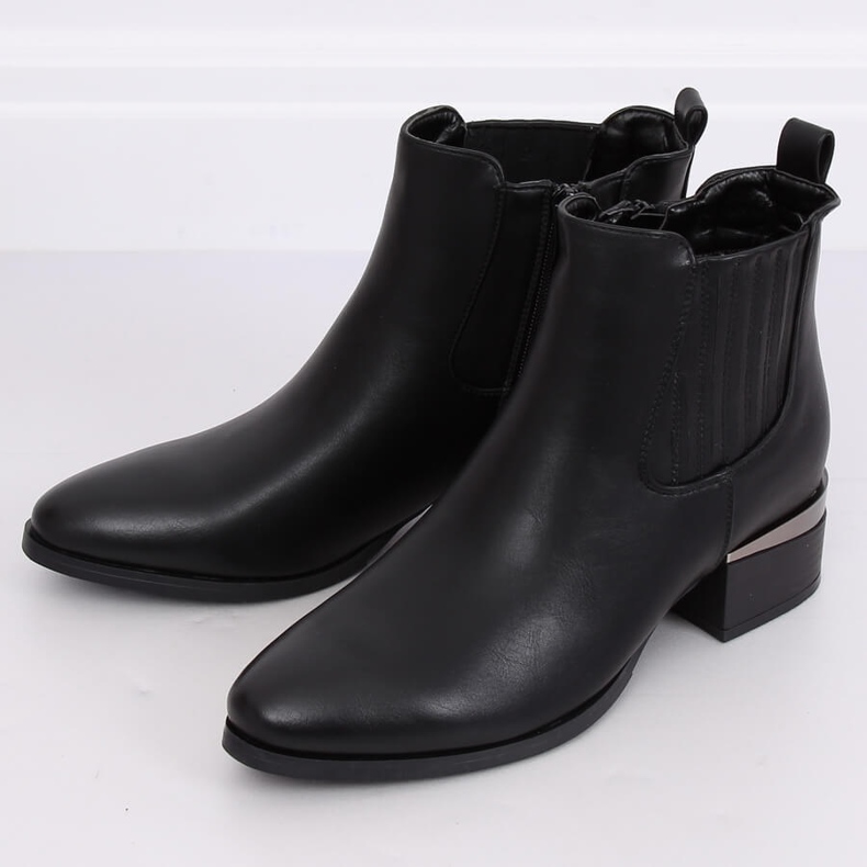 Black Chelsea boots for women 3303 Black 2