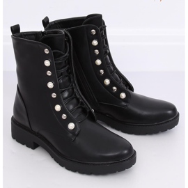 Black lace-up boots BH123-KB Black 1
