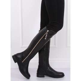 Black women's riding boots MR-6 Black 2