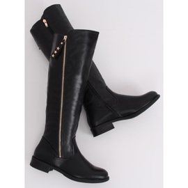 Black women's riding boots MR-6 Black 1