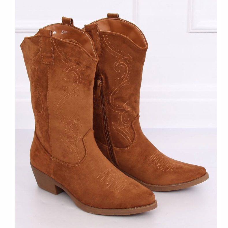 Camel NC972 Camel cowboy boots brown 1