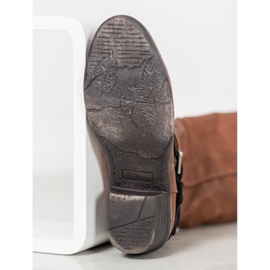 SHELOVET Brown Boots With Ornaments 1