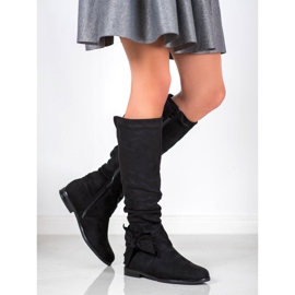 Forever Folie Boots With Bow black 1