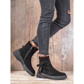 Filippo Leather Booties On The Platform black 1