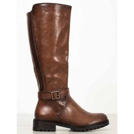 Filippo Brown Boots With Elastic 1