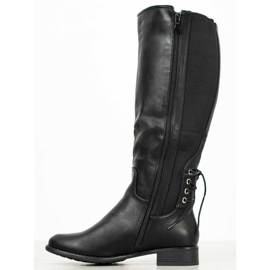SHELOVET Eco Leather Boots black 1
