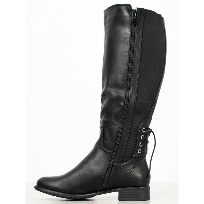 SHELOVET Eco Leather Boots black 1