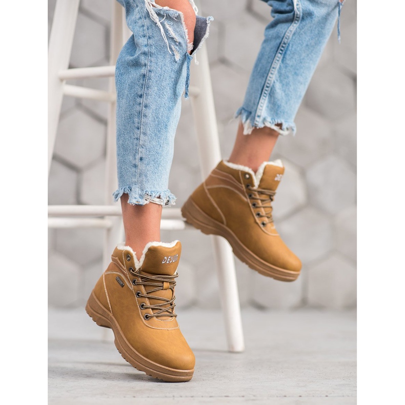 SHELOVET Trappers With Sheepskin brown 1