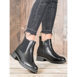 SHELOVET Black Chelsea Boots 1