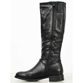 Super Me Riding Boots With Zipper black 1