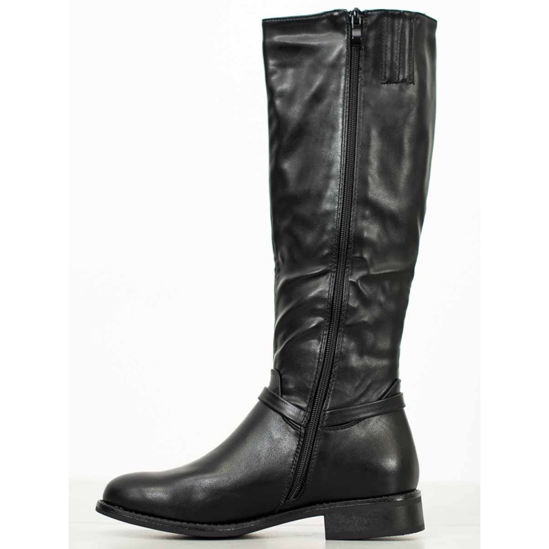 Super Me Riding Boots With Zipper black 1