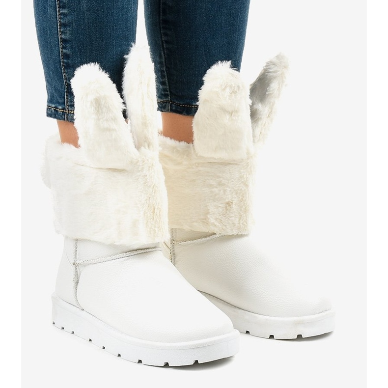 White insulated Eskimo boots NB137 1