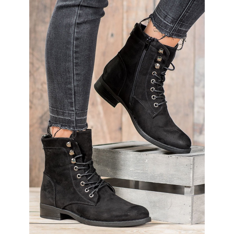 Goodin Elegant Suede Trappers black 2