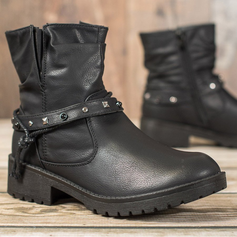 J. Star Workers With Decorative Belt black 1