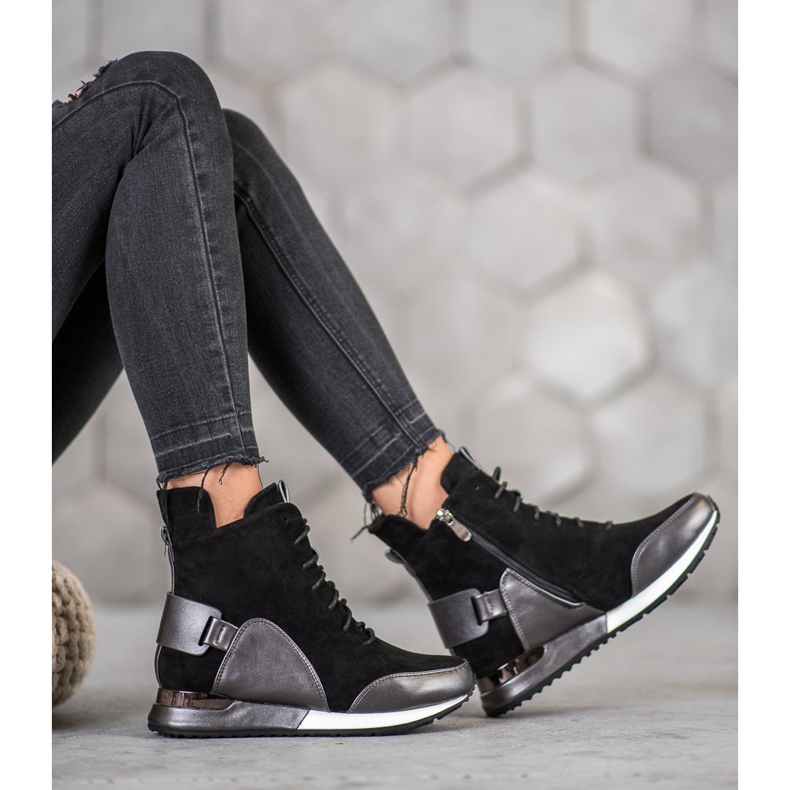 Goodin Fashion Sneakers black grey 1