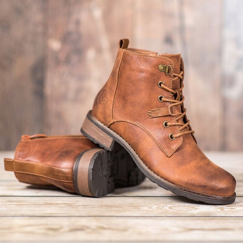 Goodin Elegant Trappers Made of Eco Leather brown 1 Goodin Elegant Trappers Made of Eco Leather brown 1