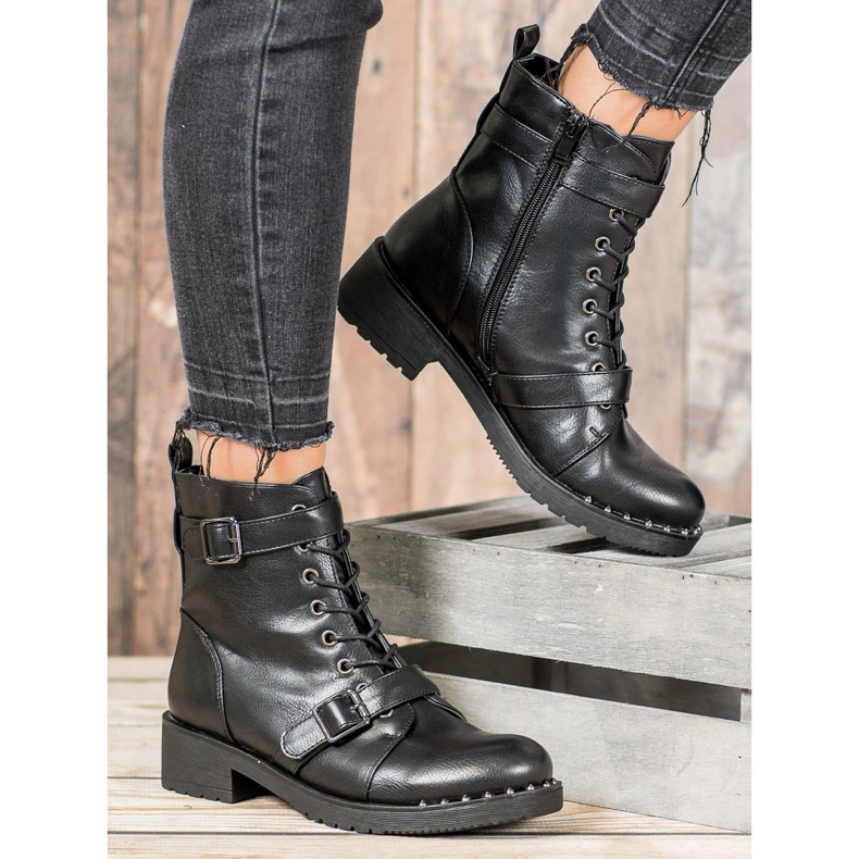 Cm Paris Lace-up Boots With Buckle black 1