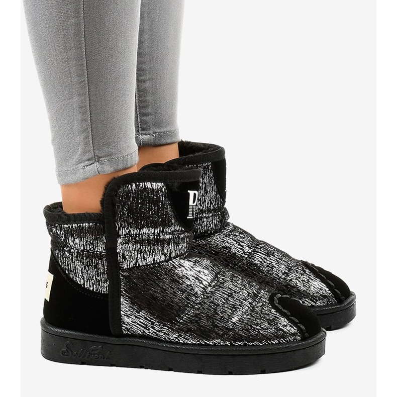 Silver Eskimo boots with emu FC232-19 grey 2