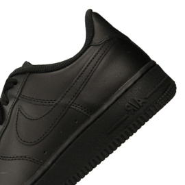 Nike Juniors Air Force 1 All Black Shoes 314192 009 - Trade Sports