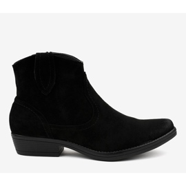 Black flat boots for women K860 cowboy boots 2