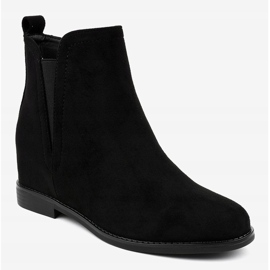 Black Chelsea boots with a wedge BM279 1 Black Chelsea boots with a wedge BM279 1