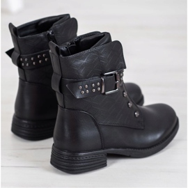 J. Star Black Boots With Elastic 2