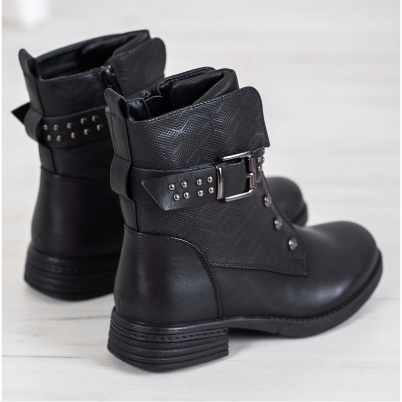 J. Star Black Boots With Elastic 2