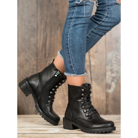 Kayla Rock Workers With Eco Leather black 1