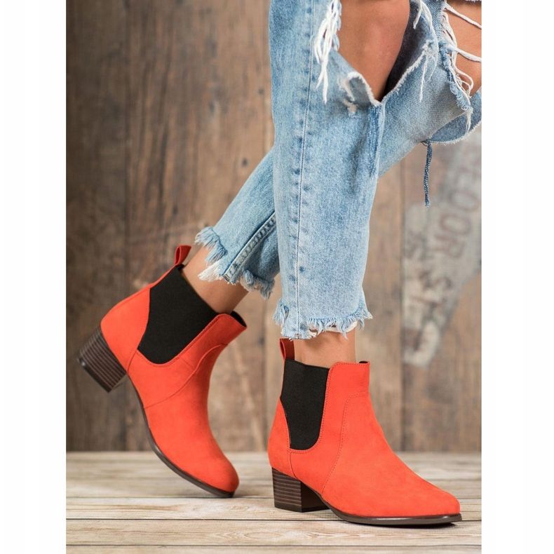 Kylie Classic Chelsea boots orange 1