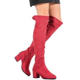 SHELOVET Red Boots Above The Knee 1